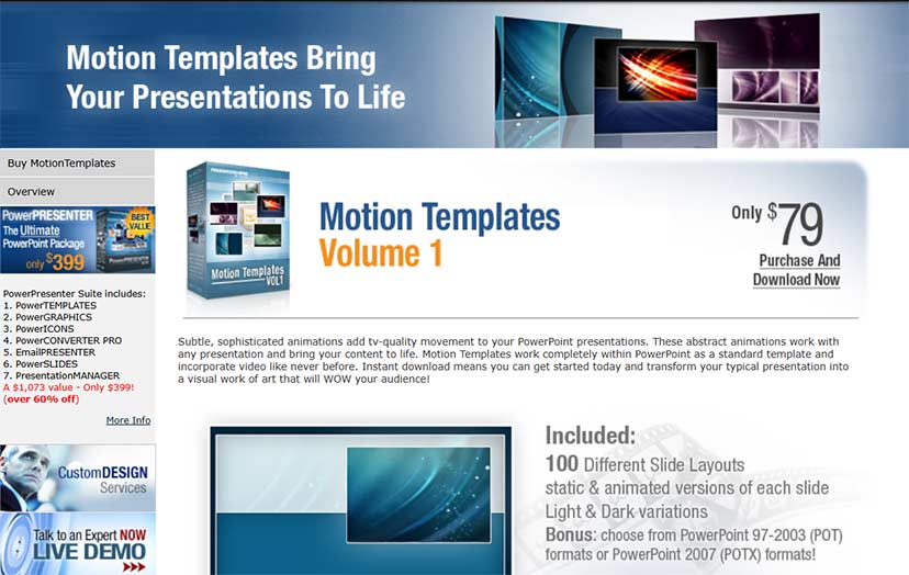 PresentationPro Motion Templates PresentationPro Motion Templates