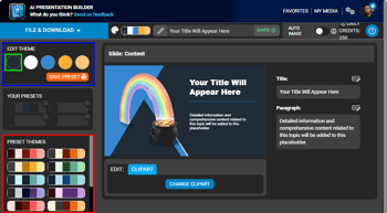 Create Color-Coordinated Branded Slides in PresenterMedia