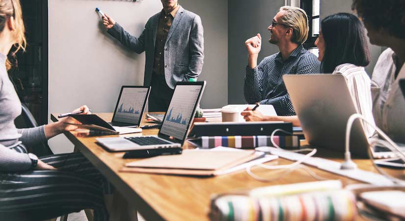 PowerPoint in a Business Meeting PowerPoint in a Business Meeting