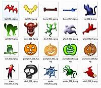 Halloween Scrapbook Style Embellishments