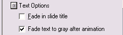Text Options