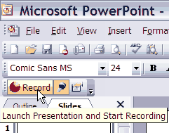 Launch Presentation and Start Recording