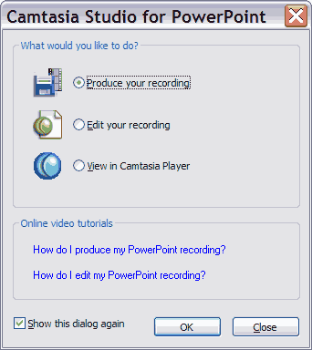 Produce Your Recording