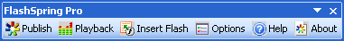 FlashSpring Pro Toolbar