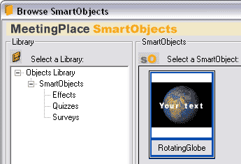 Browse SmartObjects in iCreate Browse SmartObjects in iCreate