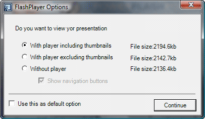 FlashPlayer Options FlashPlayer Options