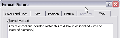 all non-text elements can be associated with some alternative text that you specify all non-text elements can be associated with some alternative text that you specify