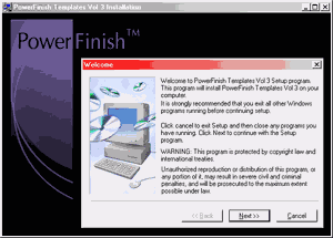 Installing PowerFinish Installing PowerFinish