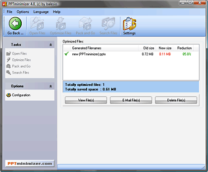 Optimized presentation(s)