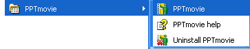 PPTmovie Start menu Group PPTmovie Start menu Group