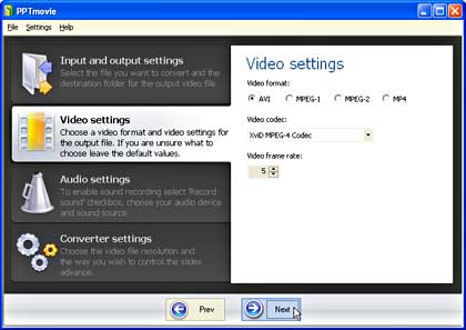 Video Setting Video Setting