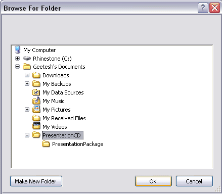 Browse folder Browse folder