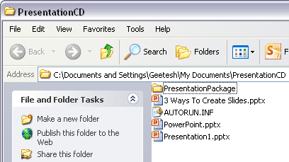 Package as CD folder Package as CD folder