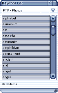 Keyword List