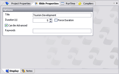 Slide Properties Slide Properties