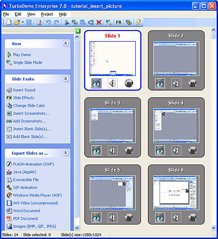 TurboDemo Interface