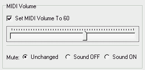 Change the MIDI volume
