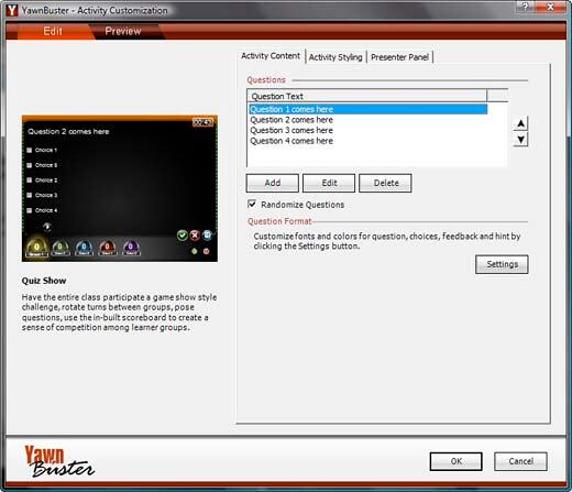 Activity Customization