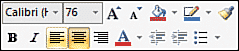Do your text formatting with the mini toolbar Do your text formatting with the mini toolbar