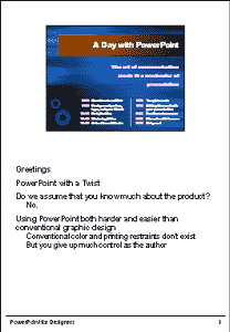 Use Notes Page view to enter speaker notes