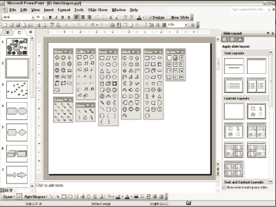 If you can find a place to work after opening all the AutoShape toolbars, youre either an optimist or have a very large monitor If you can find a place to work after opening all the AutoShape toolbars, youre either an optimist or have a very large monitor