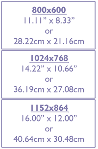 Page set up for different display settings