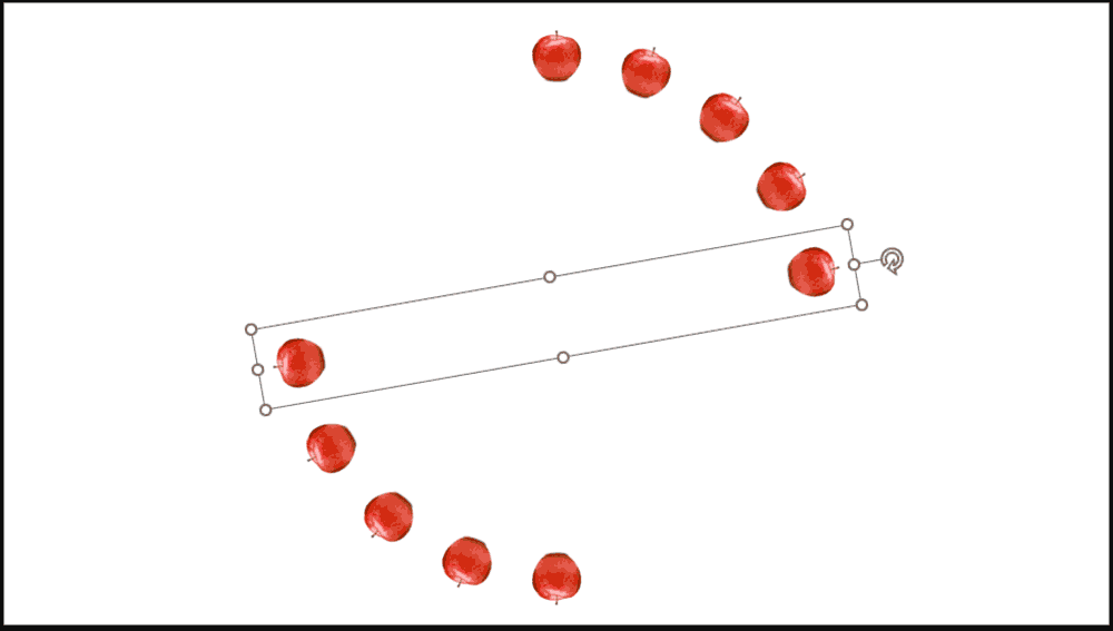 Rotated apple groups