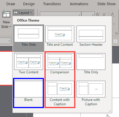 Design Ideas does not work with some Slide Layouts