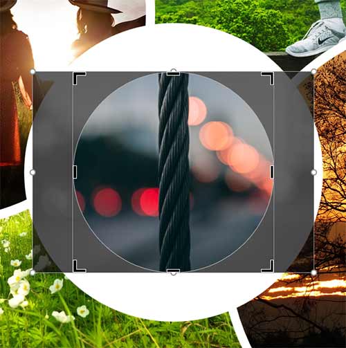 The circle is smaller