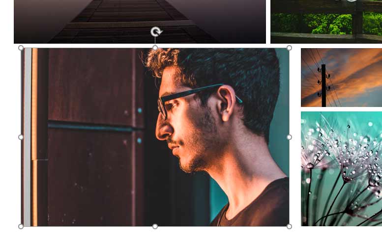 Changed picture in a rectangle shape