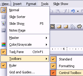 Make the Control Toolbox visible