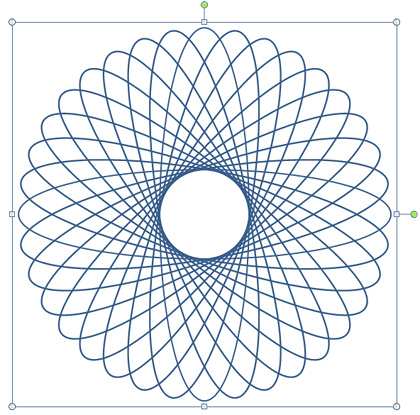 Completed spirograph