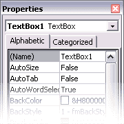 Properties pane