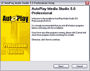 Install AutoPlay Media Studio