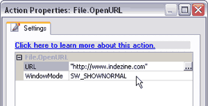 Choose a File.OpenURL action