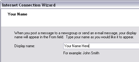 Type your display name