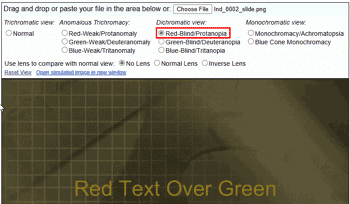 Running Color Blind Tests Using Images Exported from PowerPoint