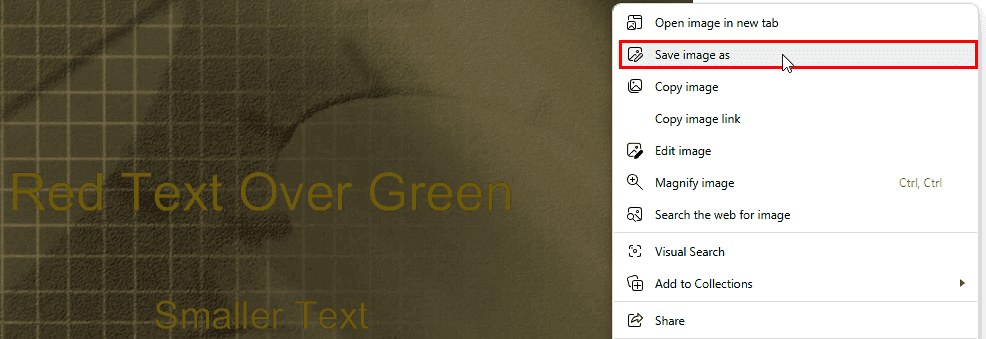 Save image as Save image as