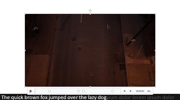 Selected resized video