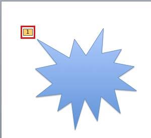 Animation applied to the slide object