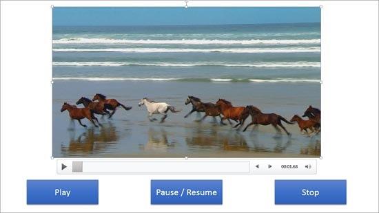 Slide with a video clip and shapes used as navigation buttons Slide with a video clip and shapes used as navigation buttons