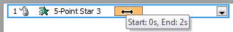 Animation bar displays animation start and end times as a tool tip Animation bar displays animation start and end times as a tool tip
