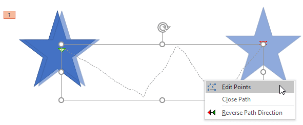 Edit Points option to be selected