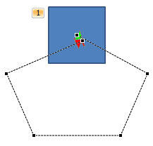 Vertexes on motion path