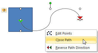 Close Path option to be selected