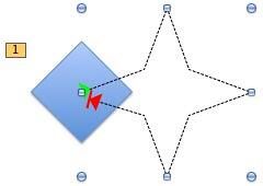 Both green and red arrowheads are visible Both green and red arrowheads are visible