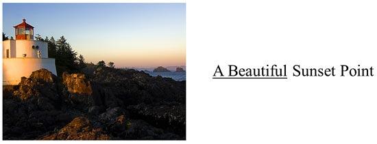 Emphasis animation applied to the text box starts playing when the picture is clicked