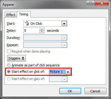 Extra Trigger options Extra Trigger options