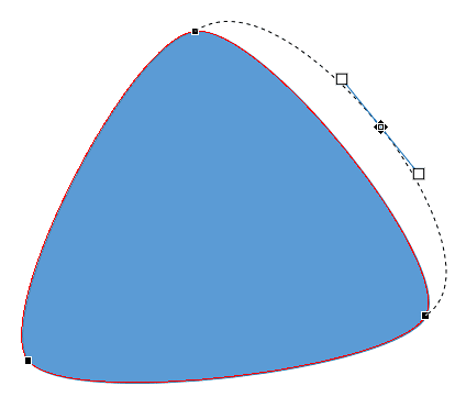 Drag a segment outwards