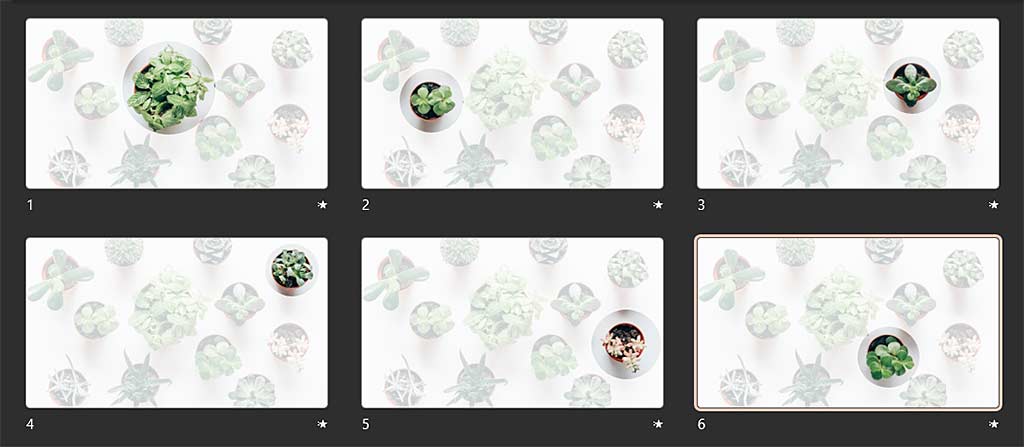 Slides with different highlighted areas in PowerPoint 365